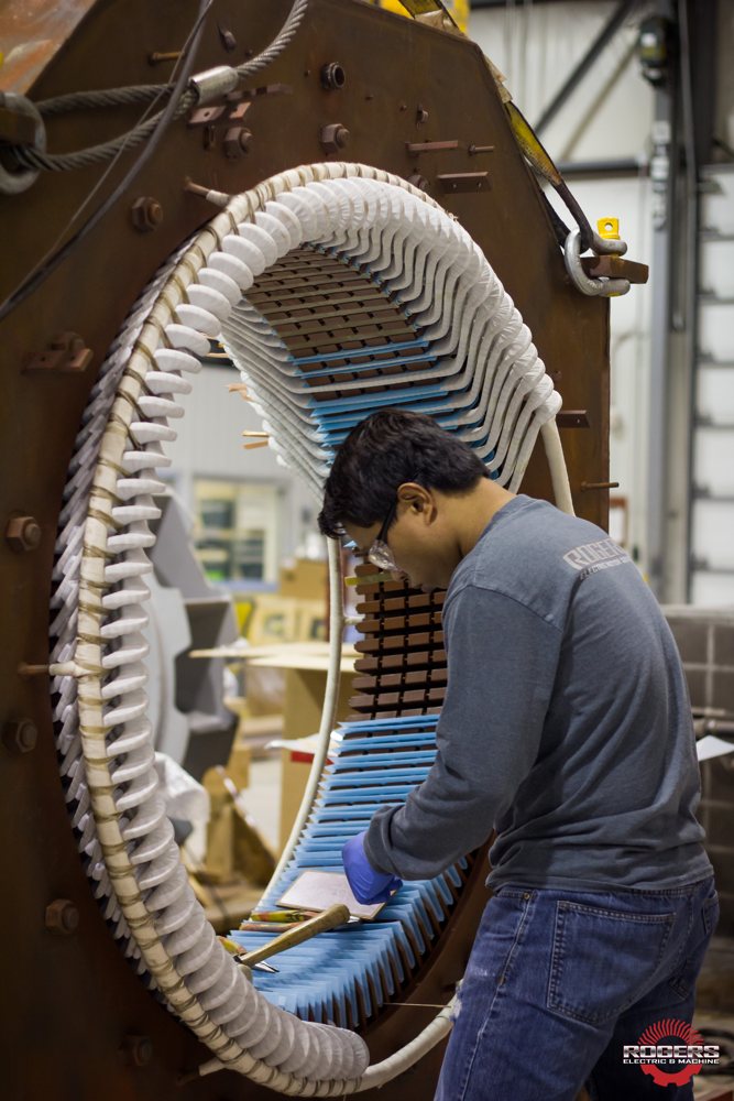 Stator windings detail