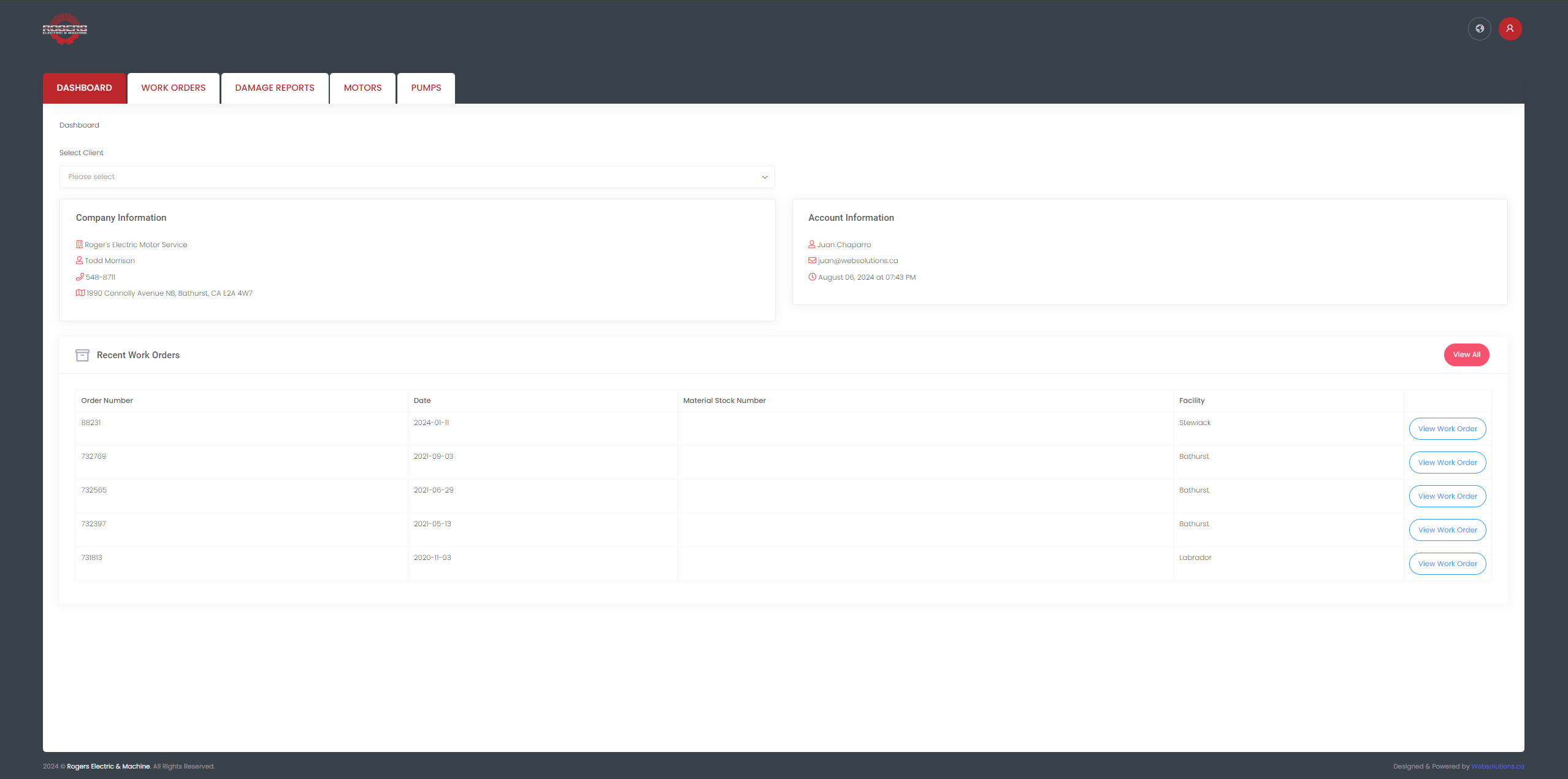 sms dashboard