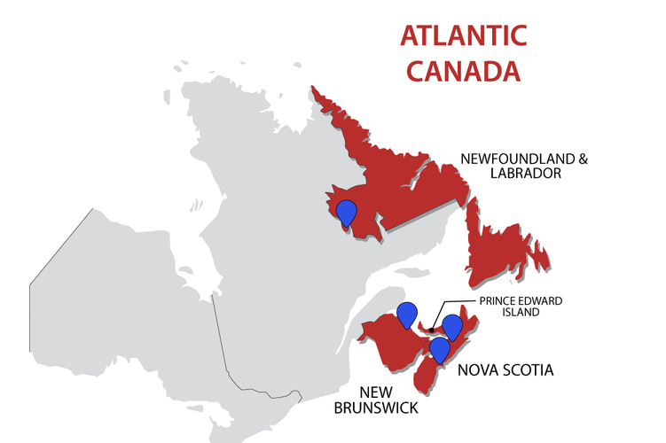 Four Convenient Locations Across Atlantic Canada: